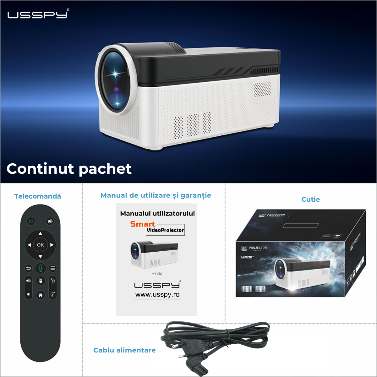 Videoproiector Smart Full HD 8K