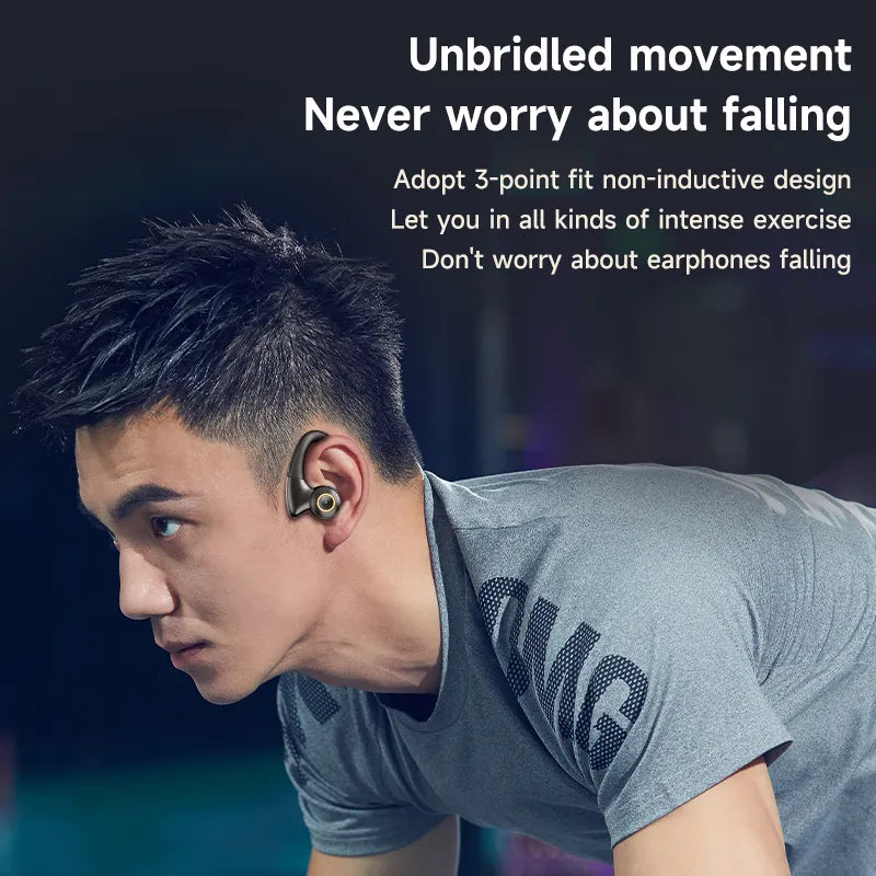 Casti Wireless fara fir T10, Sport, Bluetooth v5.0, cu Microfon, Control prin Atingere, Afisaj LED, Reducere Zgomot, Rezistente la Apa, Universale, Alb Portocaliu