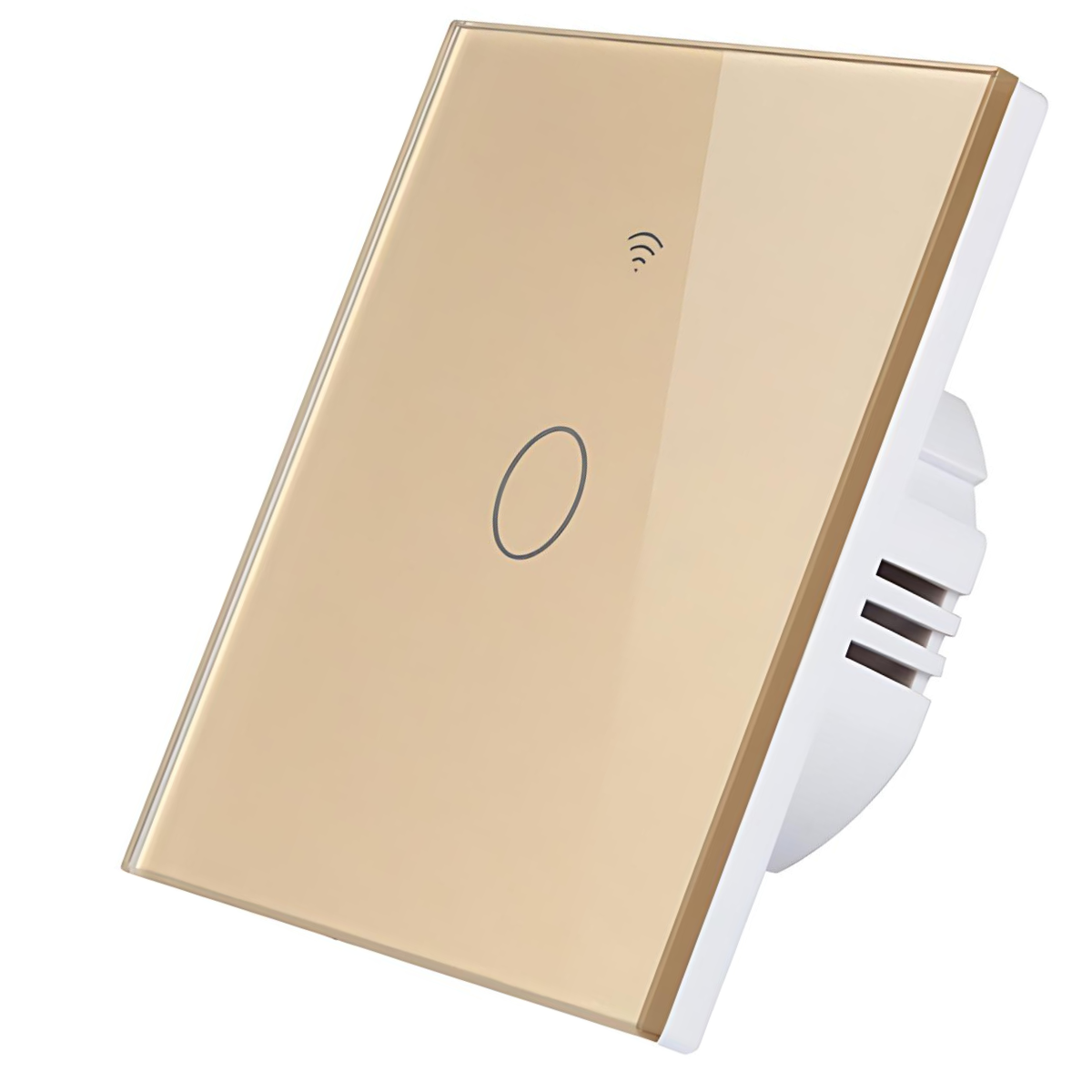 Intrerupator inteligent cu touch, Wifi, 1 canal, 10A, Auriu