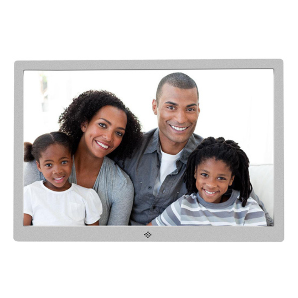 Rama foto digitala 15 inch din aluminiu, slim, LED