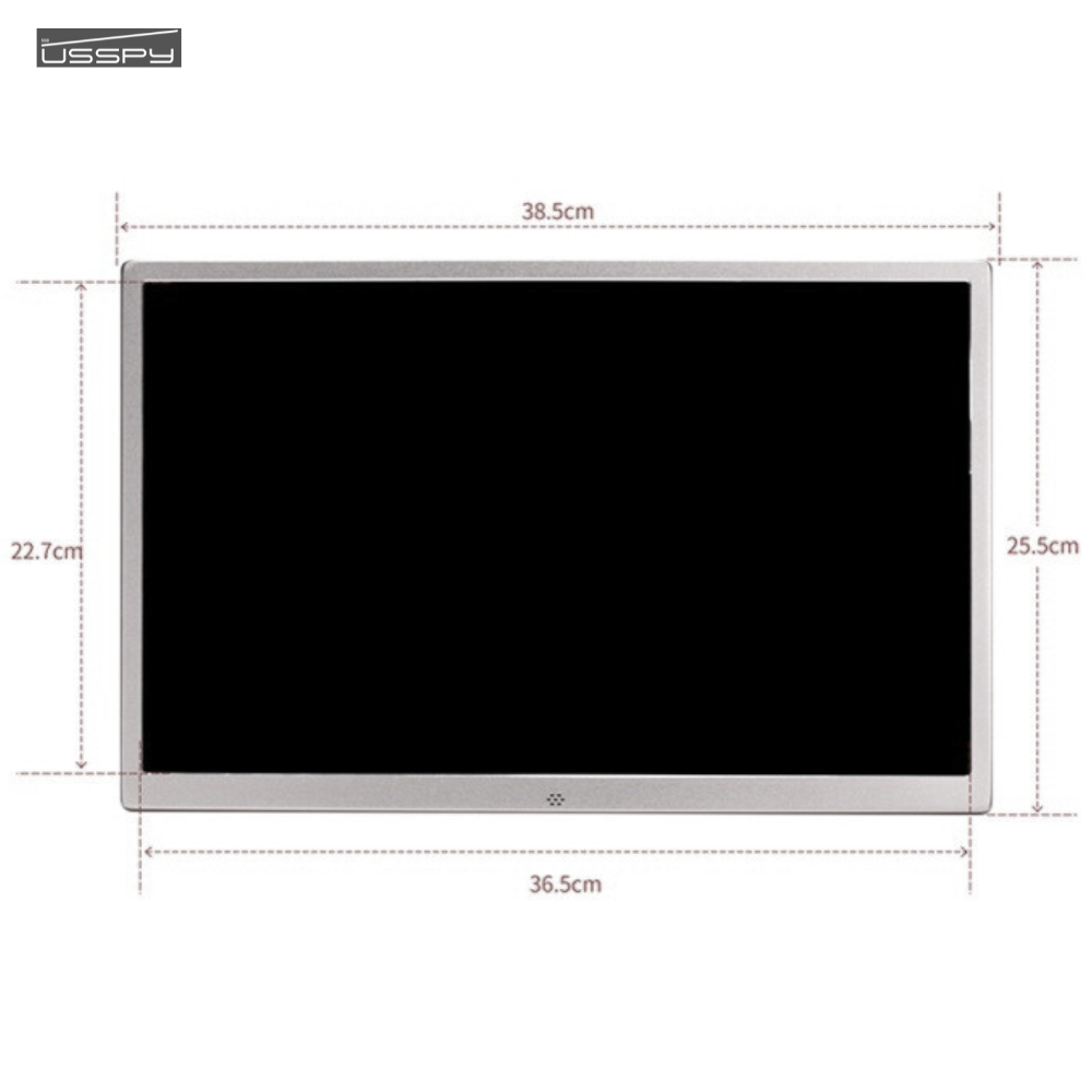 Rama foto digitala 15 inch din aluminiu, slim, LED