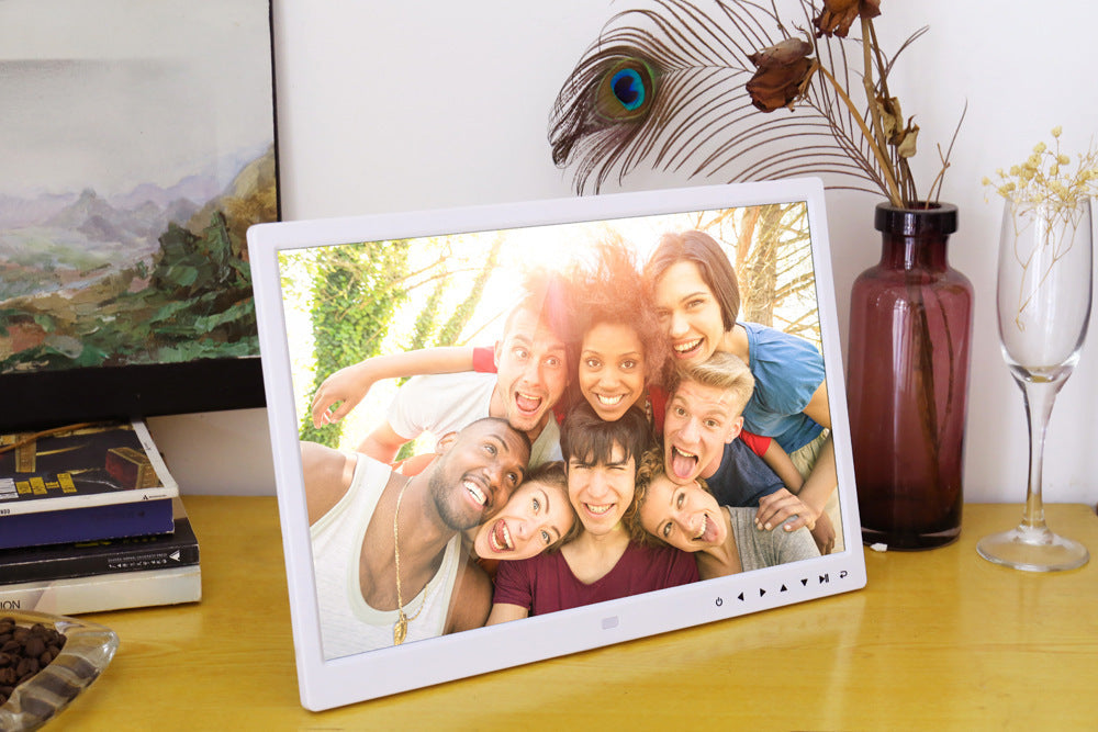 Rama foto digitala 15,4 inch LED, slim, Alba