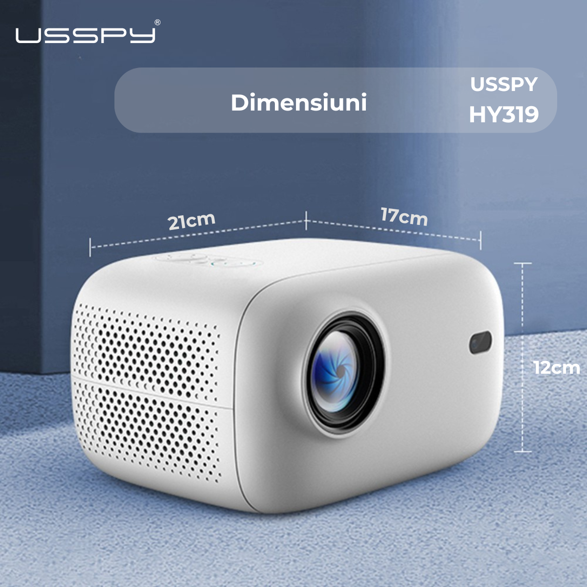 Videoproiector Smart Portabil, Android 11, Wi-Fi, 1920*1080p