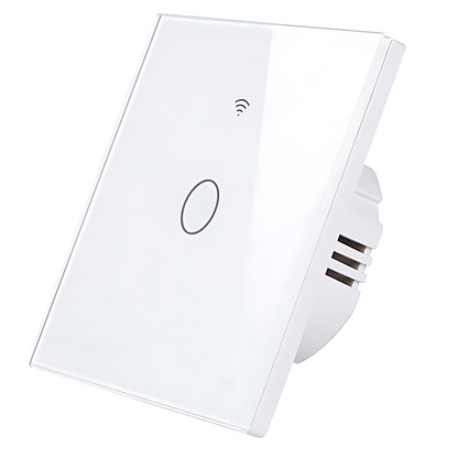 Intrerupator inteligent cu touch, Wifi, 1 canal, 10A, Alb