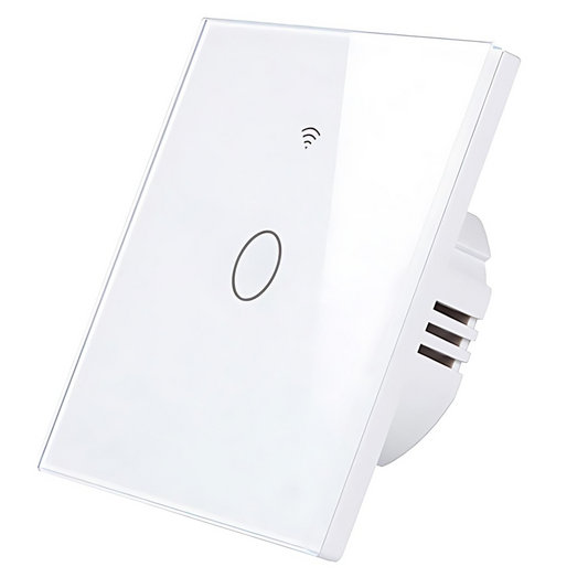 Intrerupator inteligent cu touch, Wifi, 1 canal, 10A, Alb