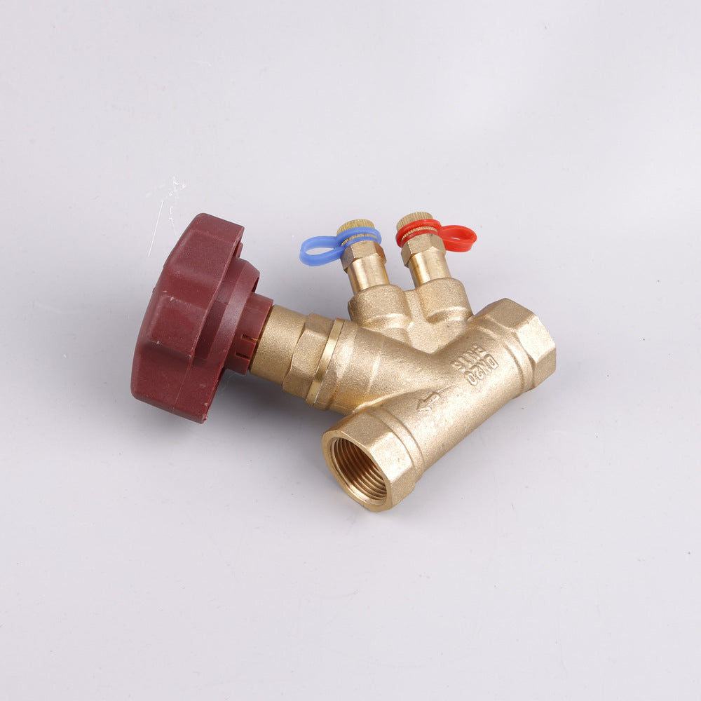 Robinet reglare debit coloane , cu prize de masurare, scaun inclinat, DN 20