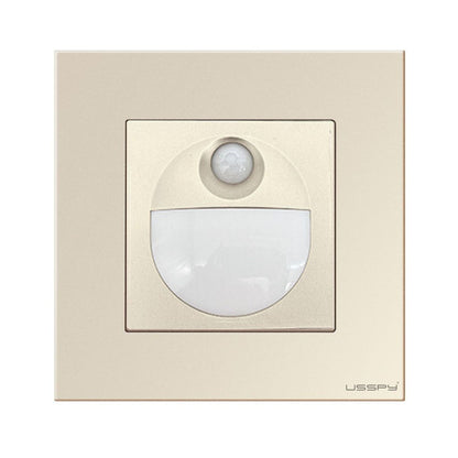 Lampa de veghe cu senzor de miscare, rama din sticla, USSPY®, LED, auriu