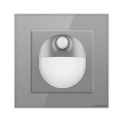Lampa de veghe cu senzor de miscare, rama din sticla, USSPY®, LED, gri
