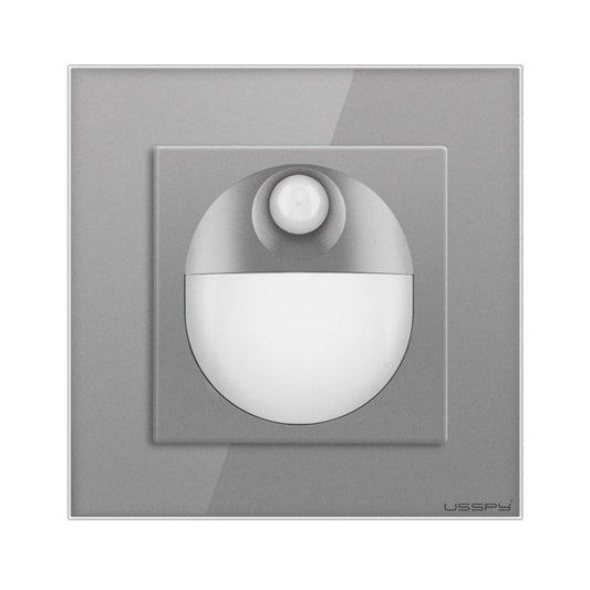 Lampa de veghe cu senzor de miscare, rama din sticla, USSPY®, LED, gri