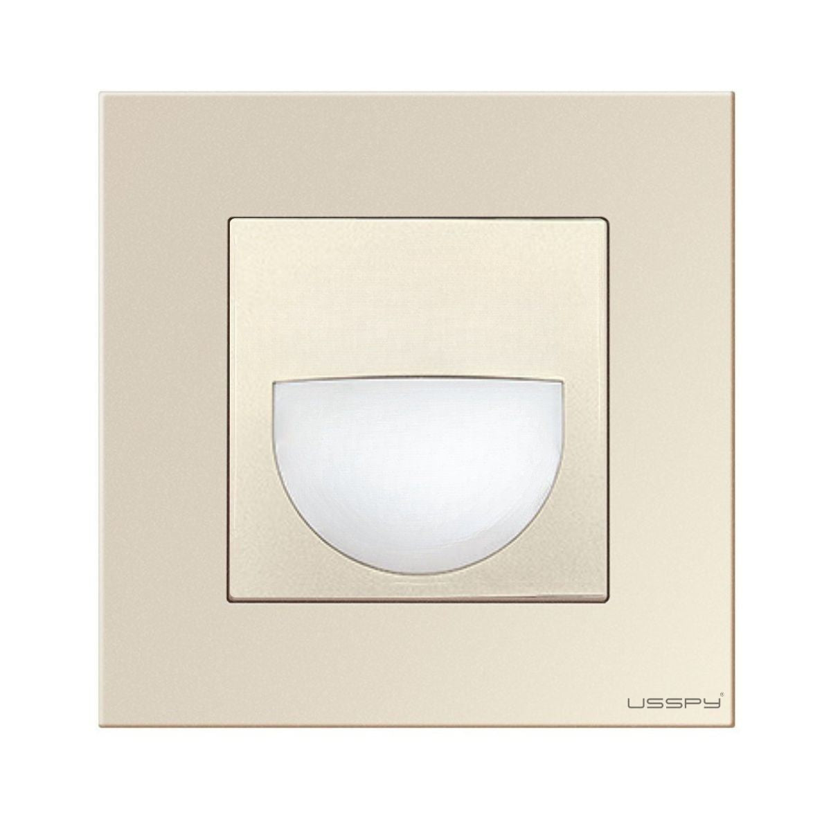 Lampa de veghe cu rama din sticla, USSPY®, LED, auriu