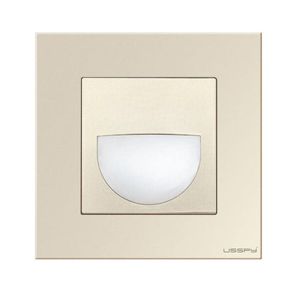 Lampa de veghe cu rama din sticla, USSPY®, LED, auriu