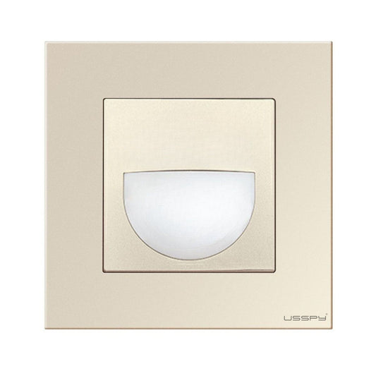 Lampa de veghe cu rama din sticla, USSPY®, LED, auriu