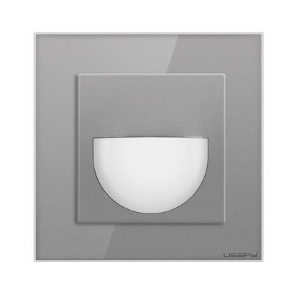 Lampa de veghe cu rama din sticla, USSPY®, LED, gri