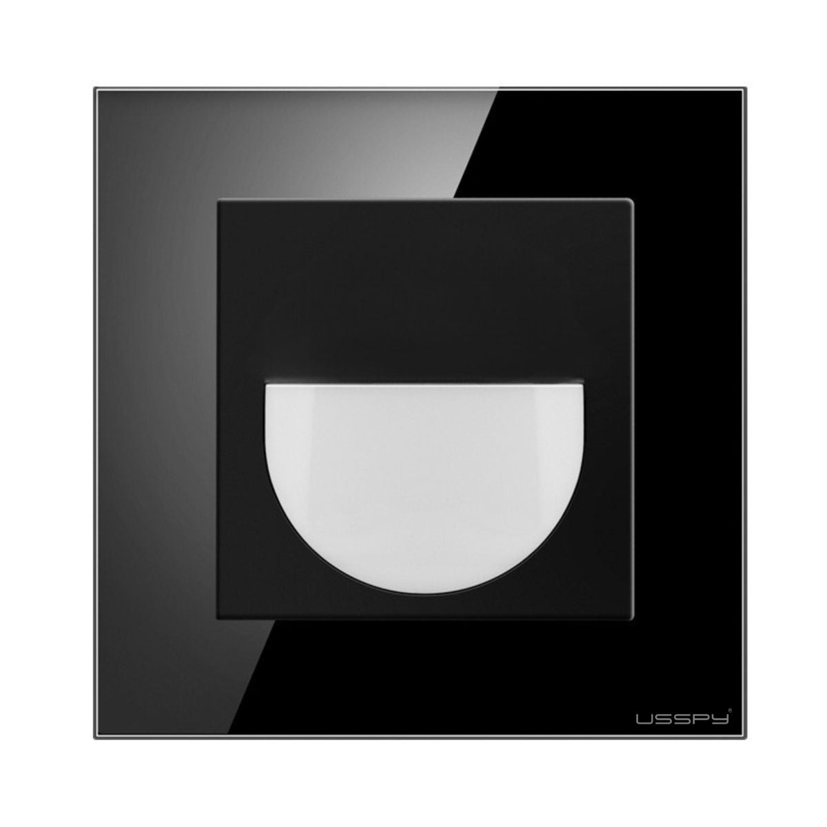 Lampa de veghe cu rama din sticla, USSPY®, LED, negru