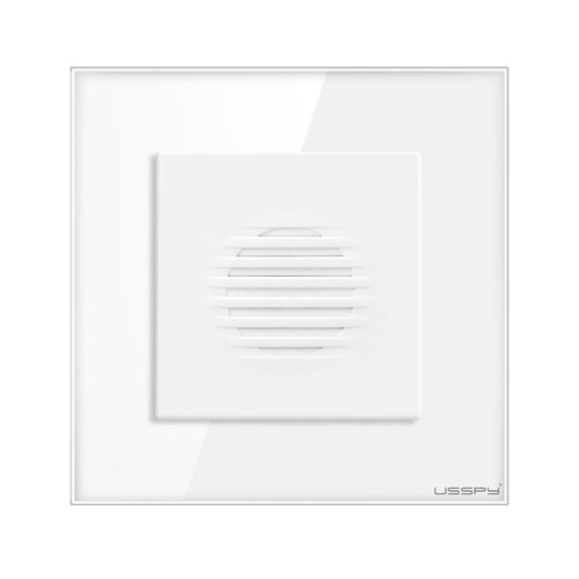 Sonerie ding-dong, rama din sticla securizata, USSPY®, alb