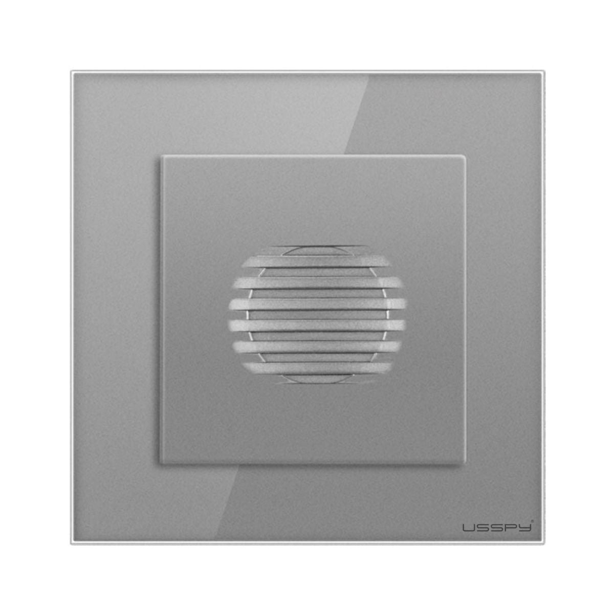 Sonerie ding-dong, rama din sticla securizata, USSPY®, gri