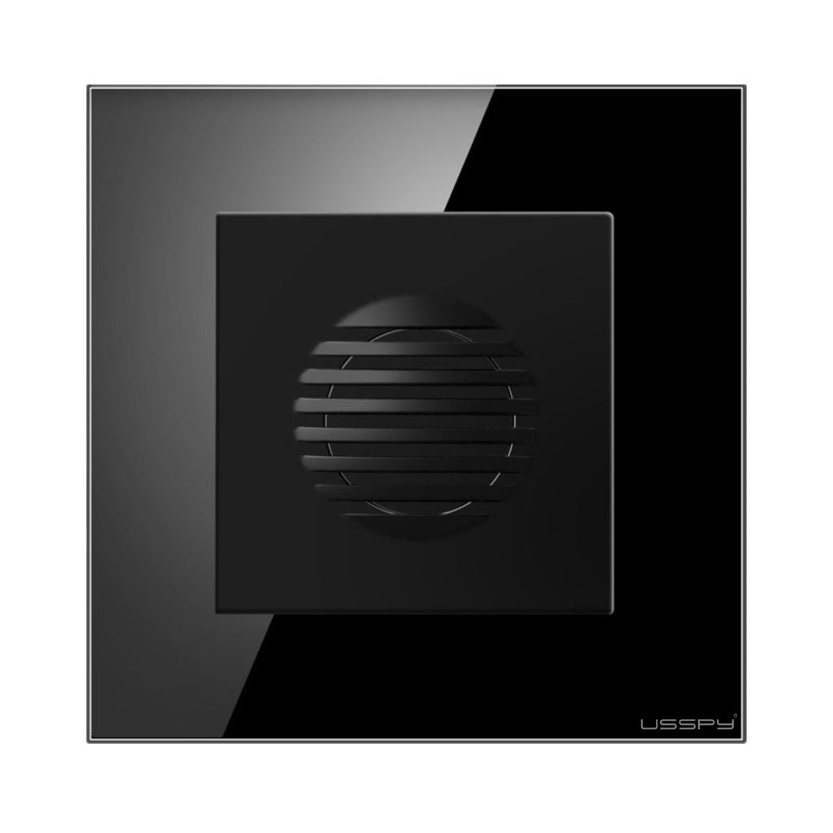 Sonerie ding-dong, rama din sticla securizata, USSPY®, negru